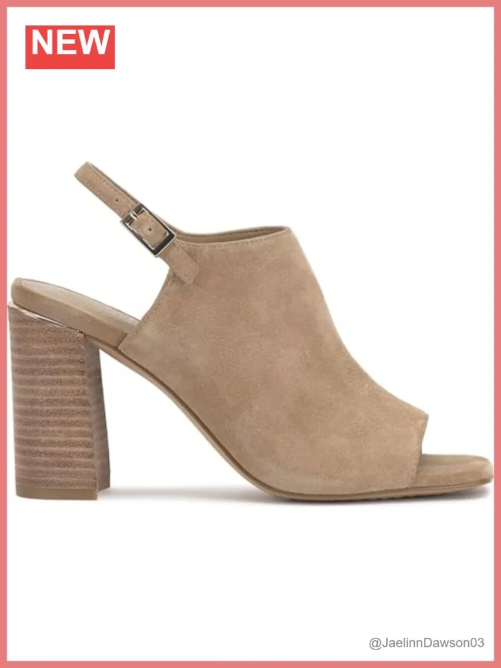 Vince Camuto Women's Haliza Peep Toe Block Heel Suede Sandals 3.3